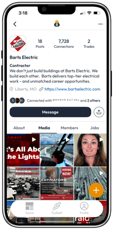 Barts Electric Company Account in cell phone